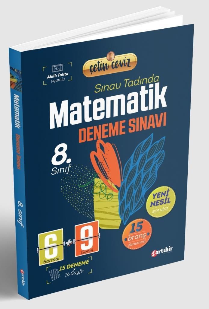 Artıbir Yayınları 8. Sınıf Çetin Ceviz Matematik Denemesi