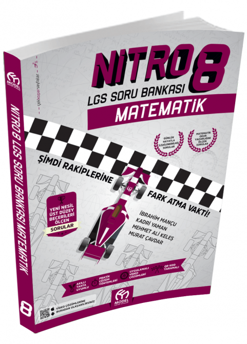 Model Eğitim Yayınları 8.Sınıf  Nitro 8 LGS Soru Bankası Matematik