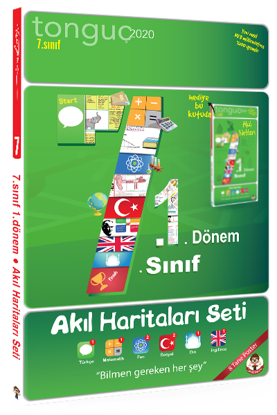 Tonguç Akademi 7. Sınıf 1. Dönem Akıl Haritaları Seti