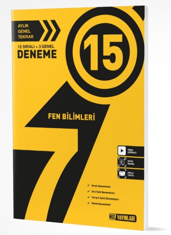 Hız Yayınları 7. Sınıf Fen Bilimleri 15 Deneme