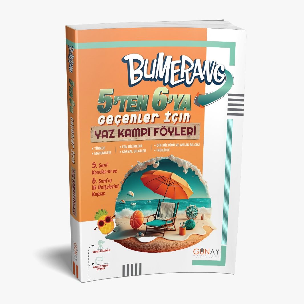 GÜNAY YAYINLARI 5'DEN 6'YA BUMERANG YAZ KAMPI FÖYLERİ (2022-2023)