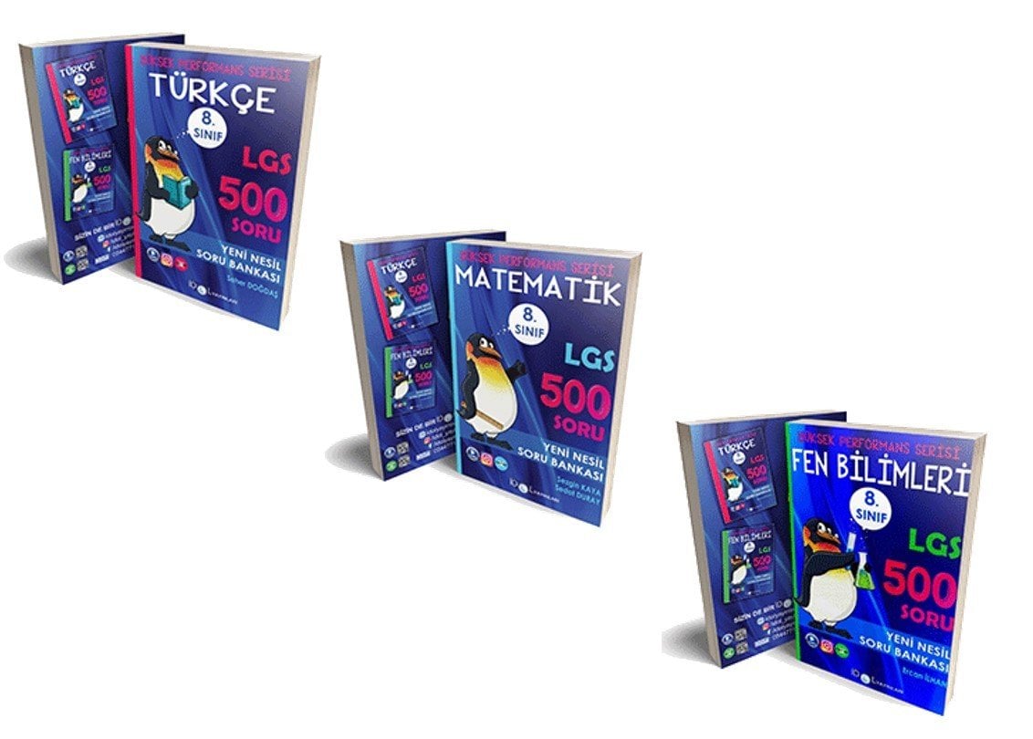 İdol Yayınları 8. Sınıf Yüksek Performans 3'lü Yüksek Performans 500 Soru Seti
