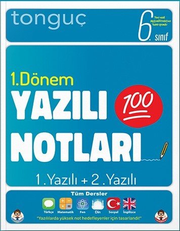 Tonguç Akademi 6. Sınıf 1. Dönem Yazılı Notları (2020-2021)