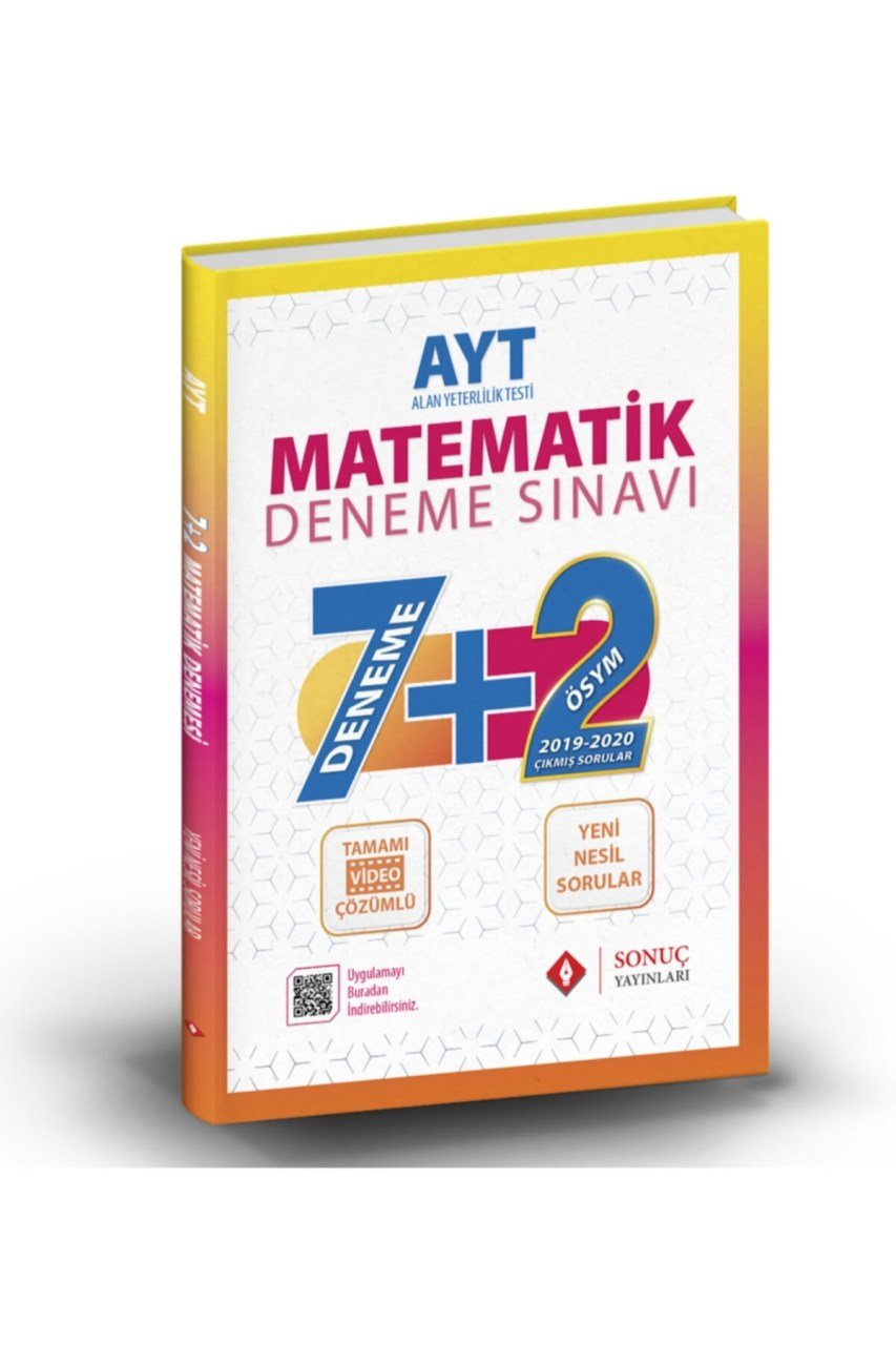 Sonuç Yayınları Ayt Matematik 7+2 Deneme Sınavı 2021-2022
