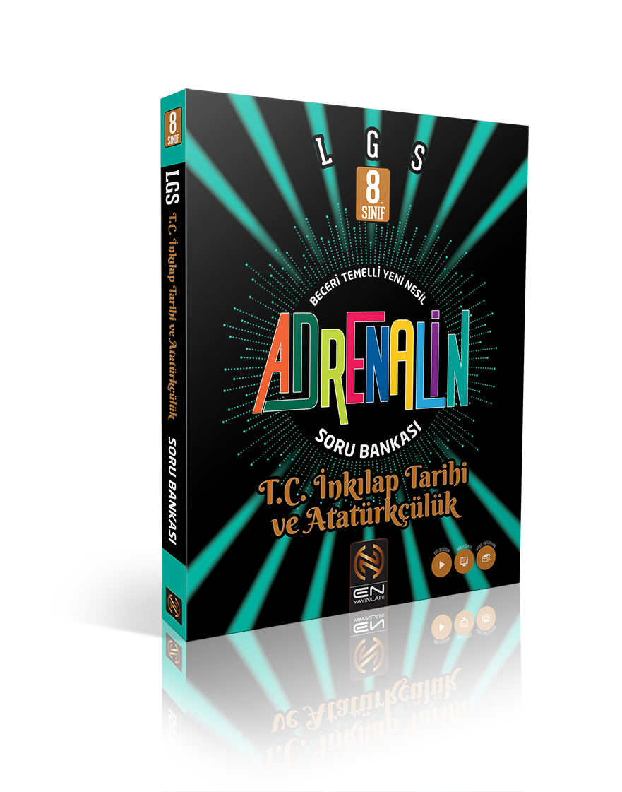 En Yayınları 8. Sınıf Adrenalin T.C.İnkılap Tarihi ve Atatürkçülük  Soru Bankası