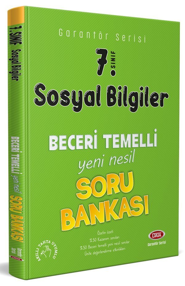 Data Yayınları 7. Sınıf Sosyal Bilgiler Beceri Temelli Soru Bankası