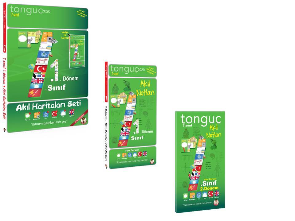 Tonguç Akademi 7. Sınıf Akıl Haritaları - Akıl Notları Fırsat Seti