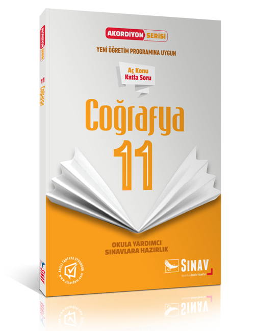 Sınav Yayınları 11. Sınıf Coğrafya Akordiyon Kitap