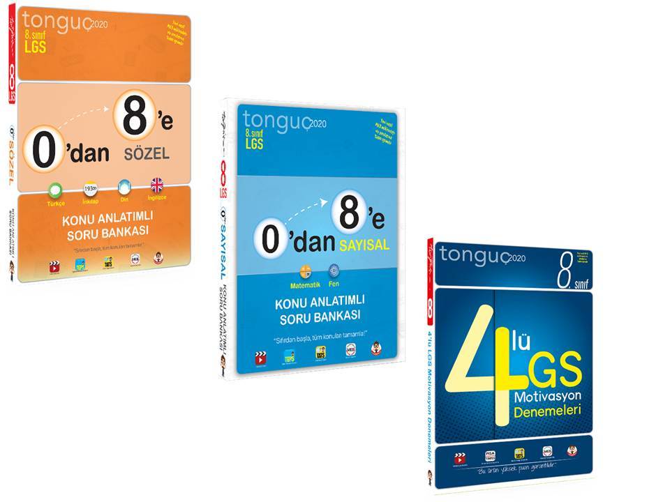 Tonguç Akademi 8.Sınıf Sayısal Sözel Konu Anlatımı - Deneme Fırsat Seti