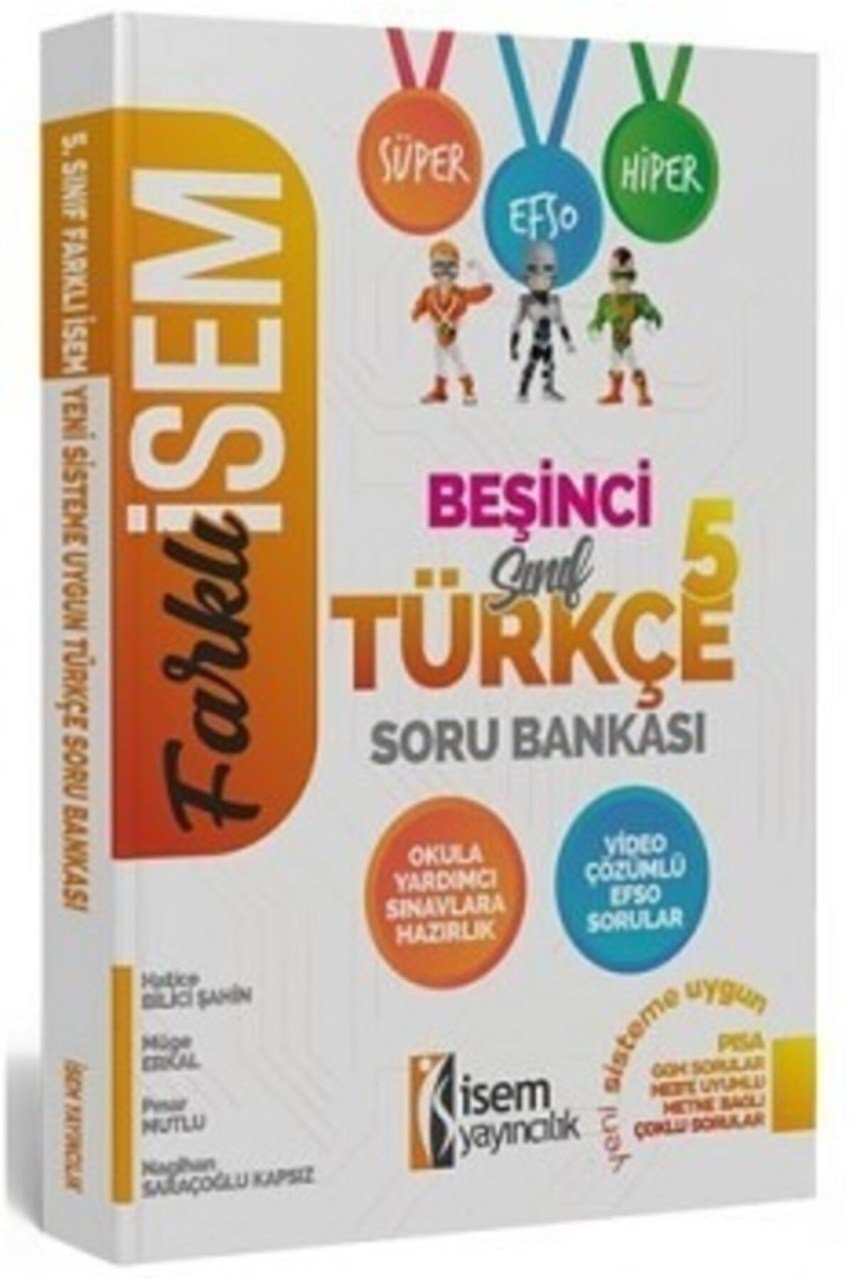 İsem Yayınları 5. Sınıf Farklı İsem Türkçe Soru Bankası