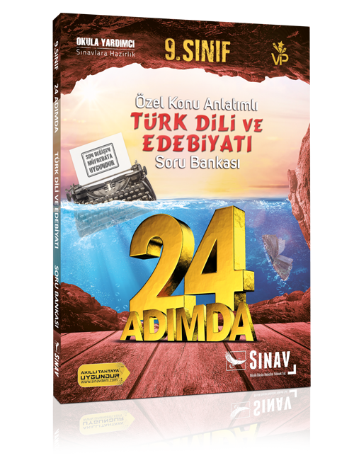 Sınav Yayınları 9. Sınıf Türk Dili ve Edebiyatı 24 Adımda Özel Konu Anlatımlı Soru Bankası