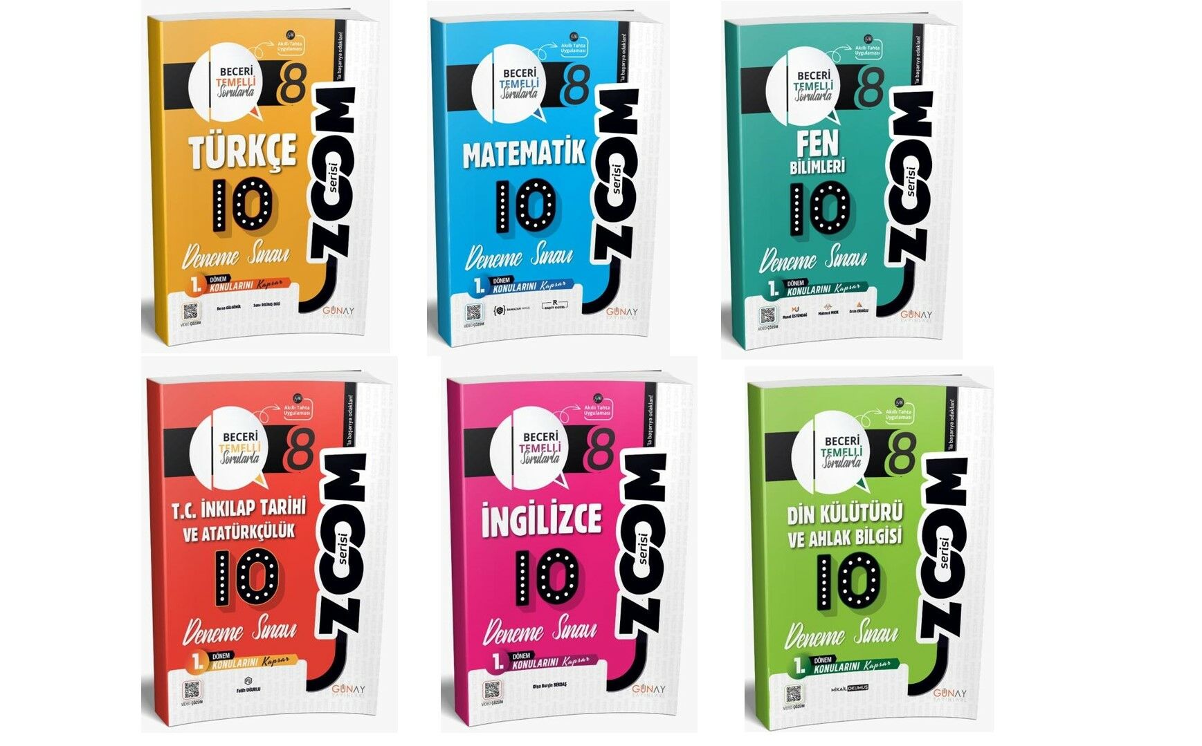 Günay  8. Sınıf  6'LI 1. Dönem Deneme Seti