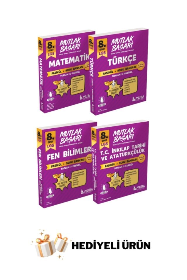 Muba Yayınları 8. Sınıf Mutlak Başarı LGS Seti (T-M-F-S)