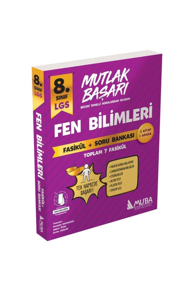 Muba Yayınları 8. Sınıf Mutlak Başarı Fen Bilimleri Fasikül + Soru Bankası