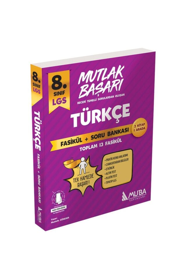 Muba Yayınları 8. Sınıf Mutlak Başarı Türkçe Fasikül + Soru Bankası