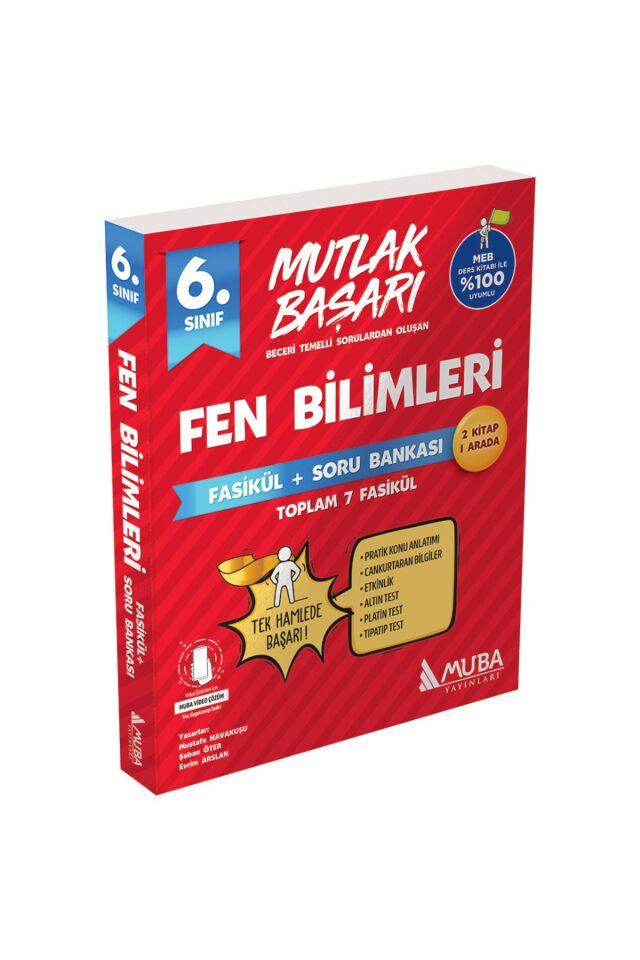 Muba Yayınları 6. Sınıf Mutlak Başarı Fen Bilimleri Fasikül + Soru Bankası