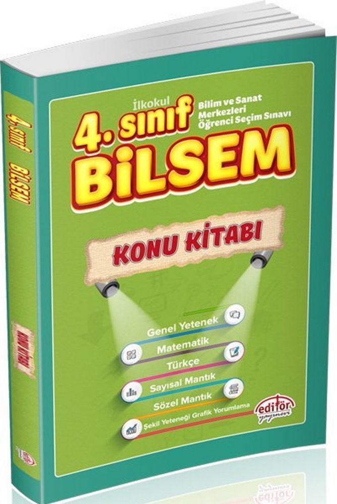 Editör Yayınları 4. Sınıf Bilsem Konu Kitabı