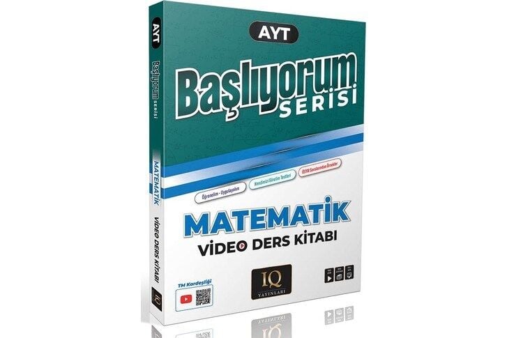 IQ Yayınları AYT Başlıyorum Serisi Matematik Video Ders Kitabı
