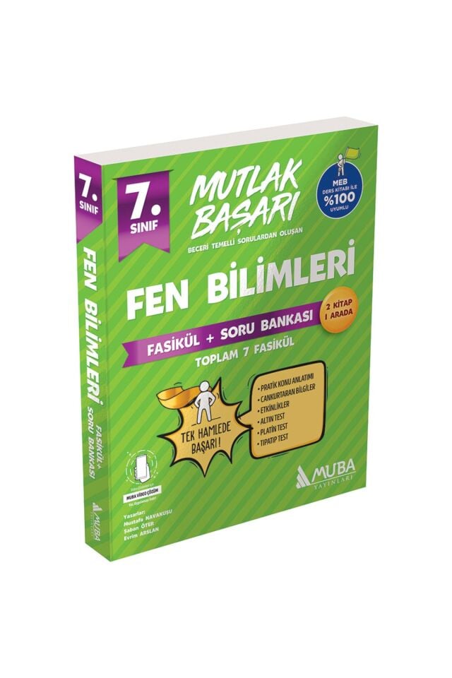 Muba Yayınları 7. Sınıf Mutlak Başarı Fen Bilimleri Fasikül + Soru Bankası