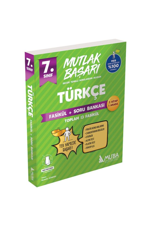 Muba Yayınları 7. Sınıf Mutlak Başarı Türkçe Fasikül + Soru Bankası