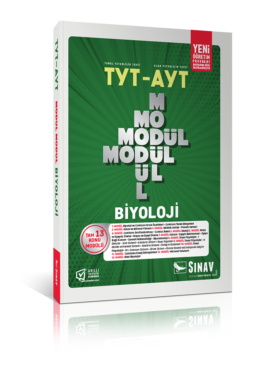 Sınav Yayınları TYT-AYT Biyoloji Modül Modül Konu Anlatımlı