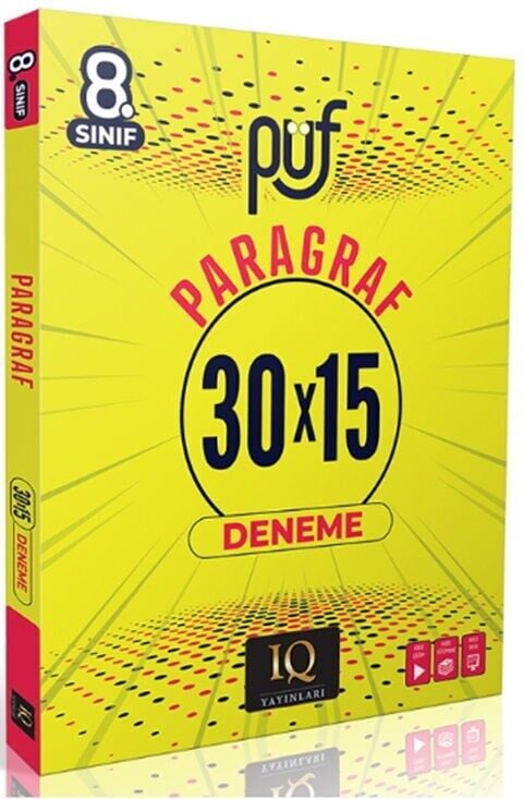 IQ Yayınları 8. Sınıf Püf Paragraf 30x15 Deneme