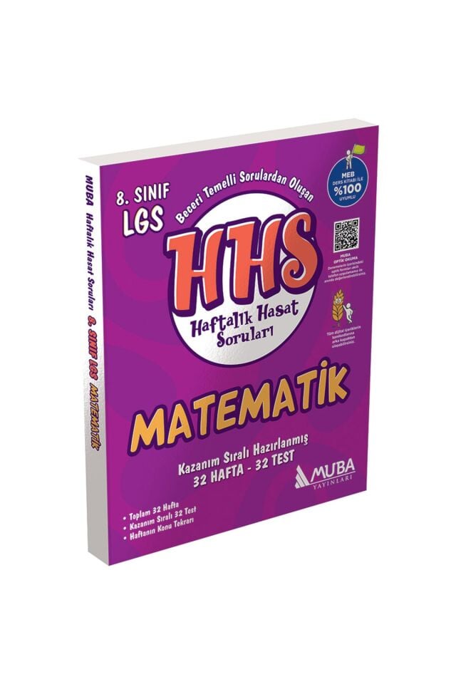Muba Yayınları 8. Sınıf LGS Haftalık Hasat Soruları Matematik
