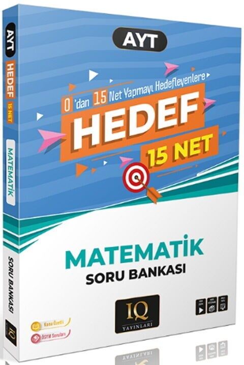 IQ Yayınları AYT Hedef 15 Net Matematik Soru Bankası