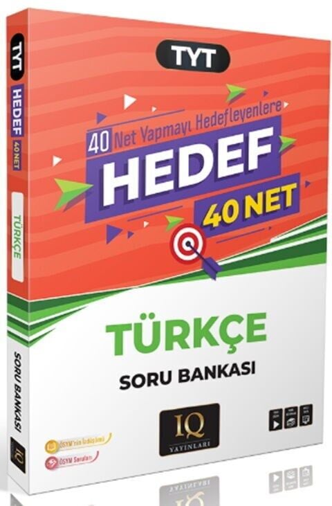 IQ Yayınları TYT Hedef 40 Net Türkçe Soru Bankası