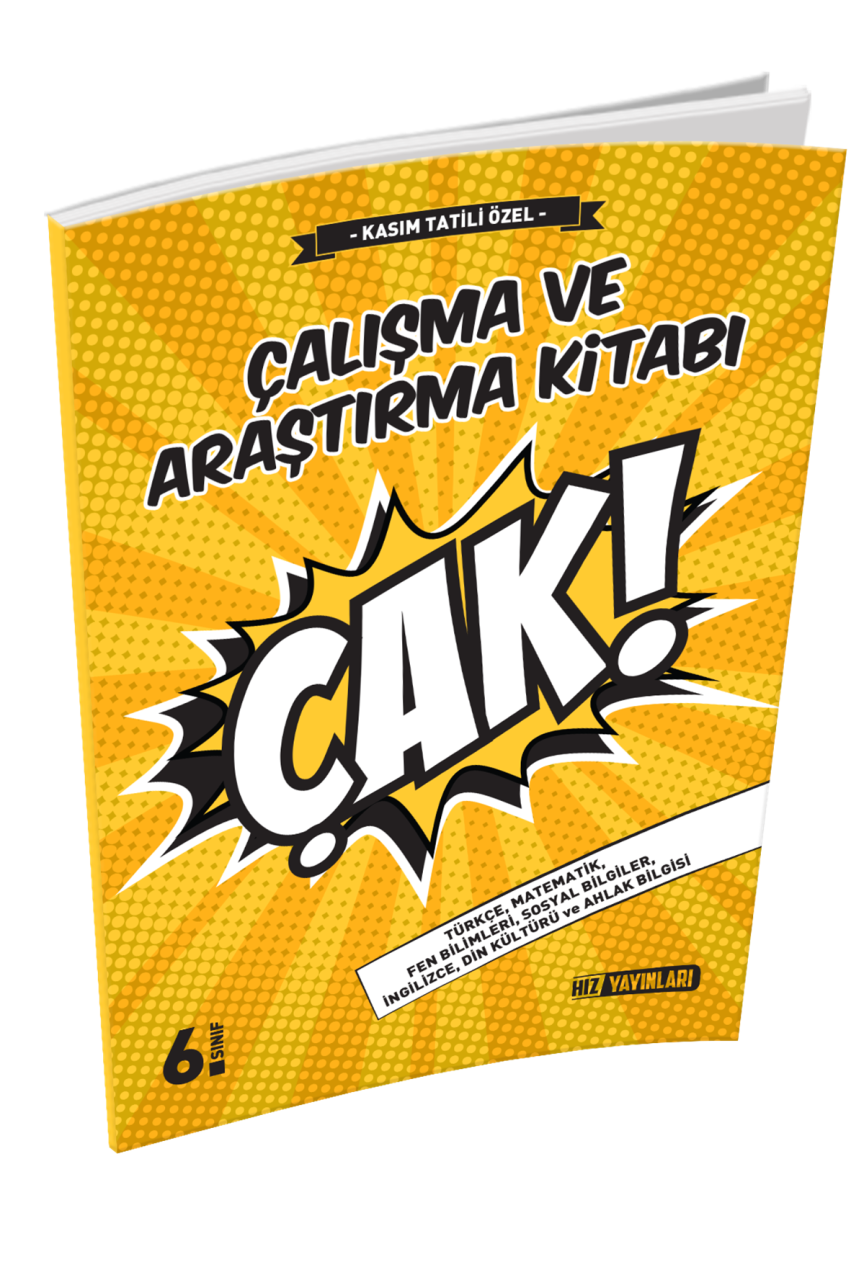 Hız Yayınları 6.Sınıf Çalışma ve Araştırma Kitabı ÇAK