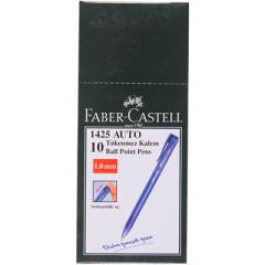 Faber Castell 1425 Auto  1.0 mm Mavi Tükenmez Kalem 10'lu Kutu
