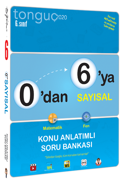 Tonguç Akademi 6. Sınıf 0'dan 6'ya Sayısal Konu Anlatımlı Soru Bankası