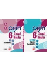 Orjin 6 Sınıf Sosyal Bilgiler Destek Soru Bankası Ve 20 Deneme