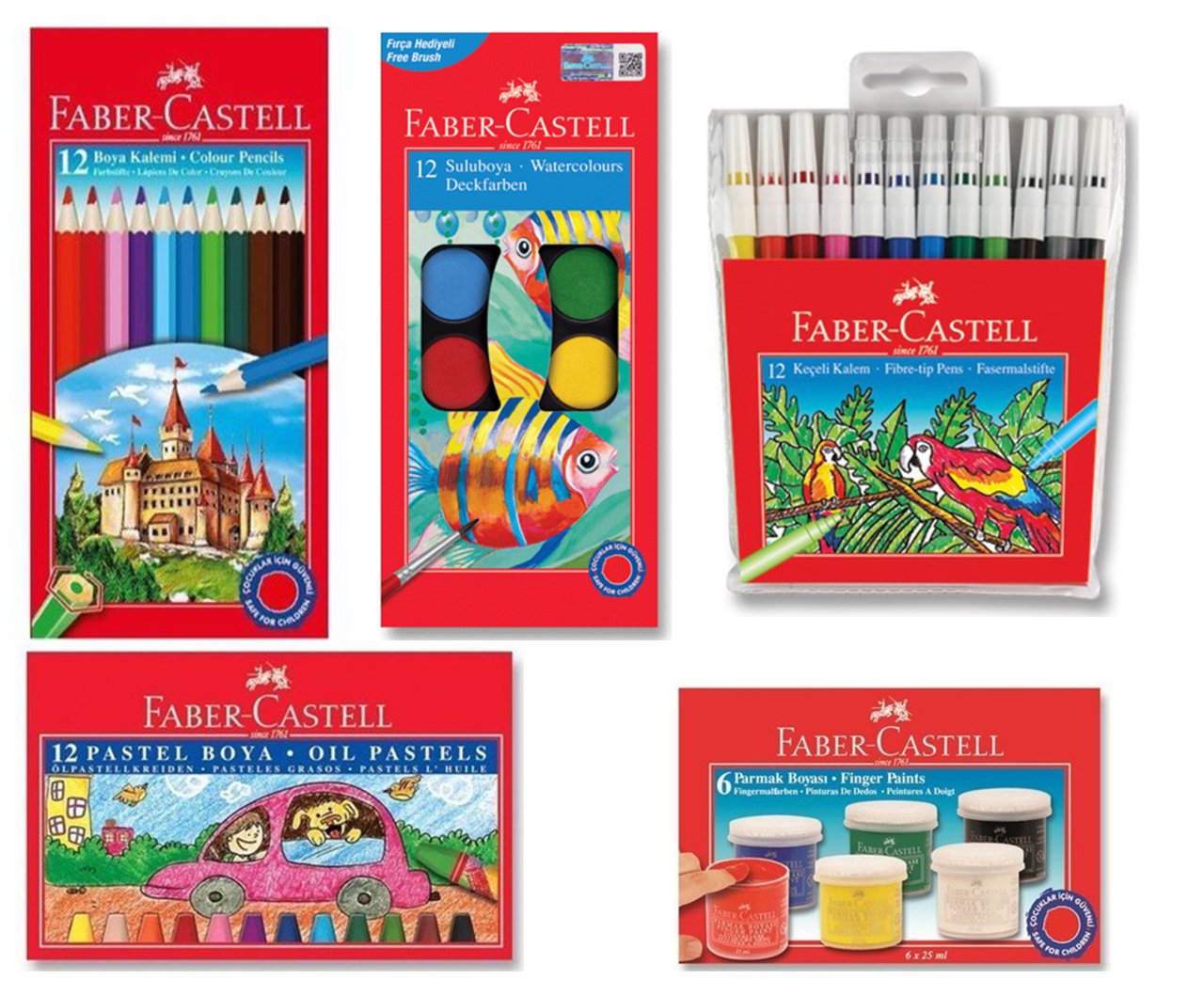 Faber Castell  Renk Boya Seti 5'lü