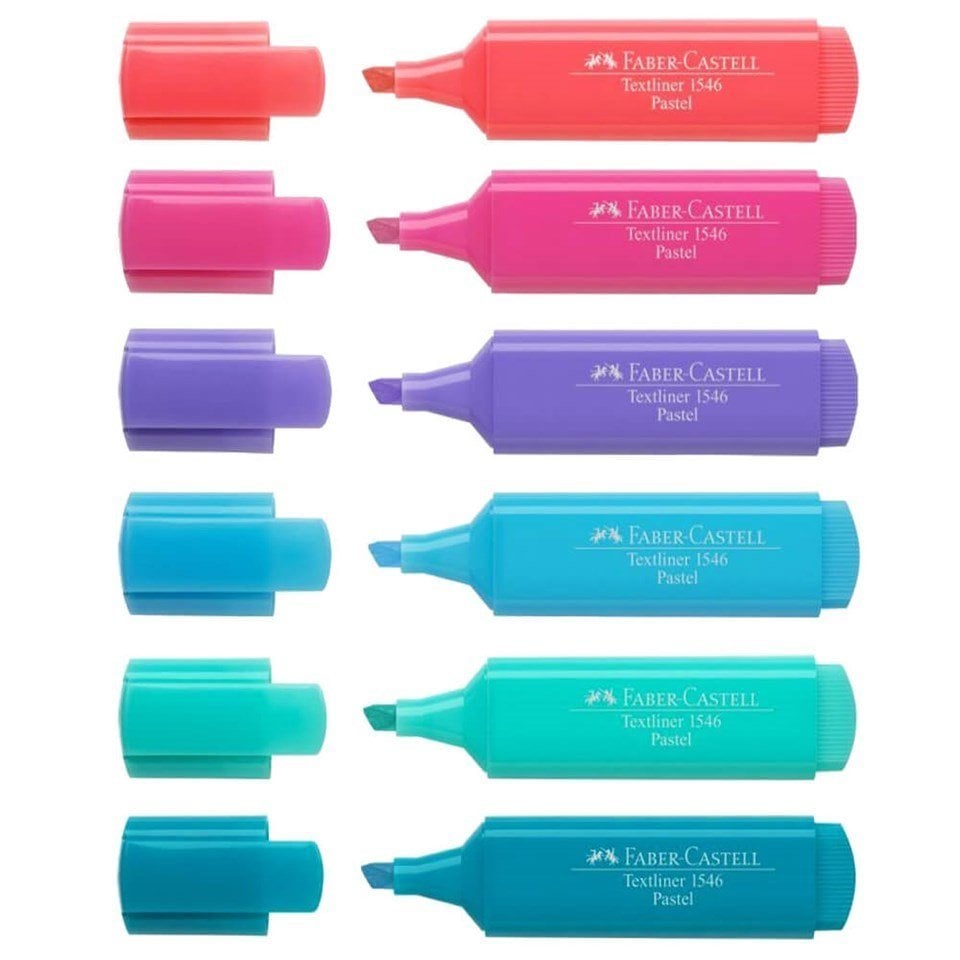 Faber Castell Fosforlu Kalem Pastel Renkler 7'li Set