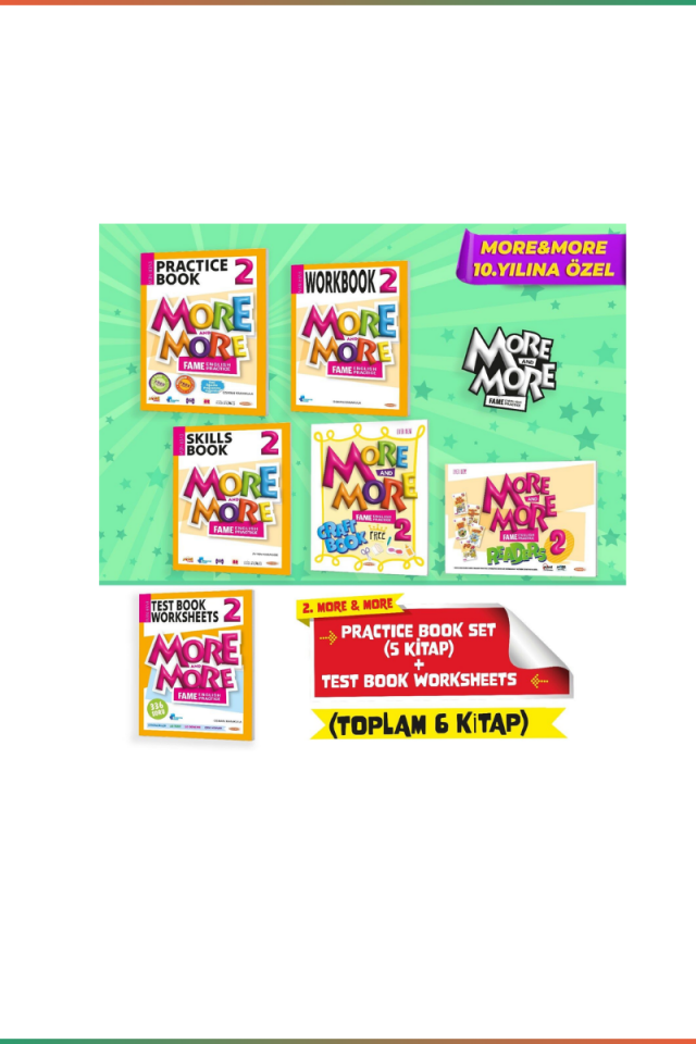 More and More 2. Sınıf Practice Book Seti (6 Kitap Bir Arada)