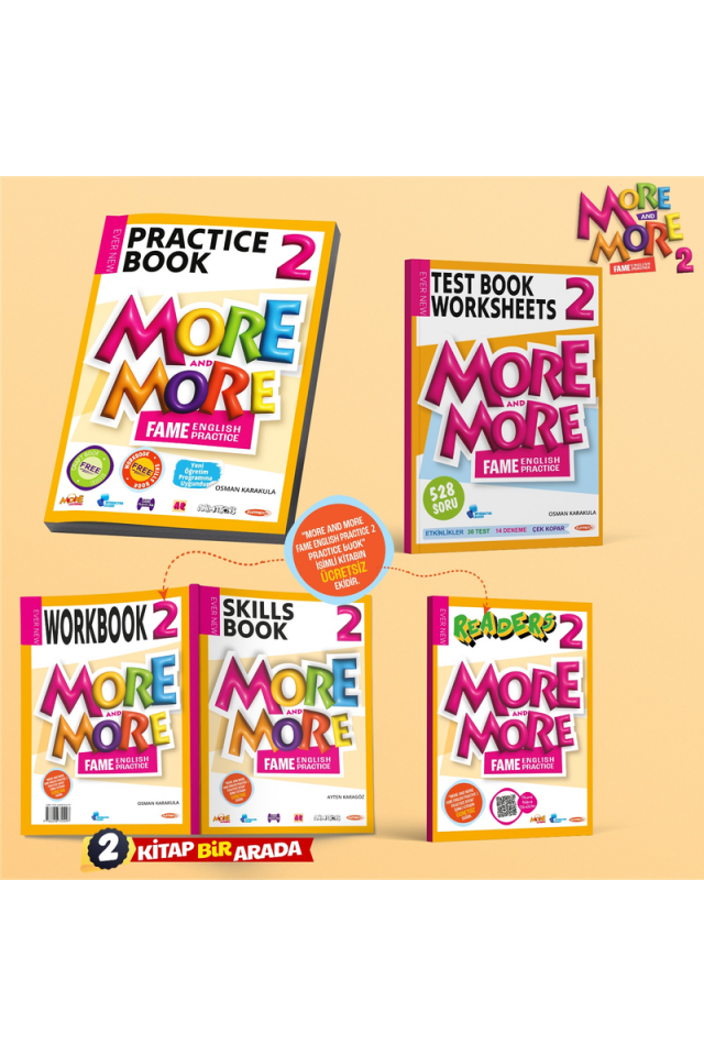 More and More 2. Sınıf Practice Book Seti (6 Kitap Bir Arada)