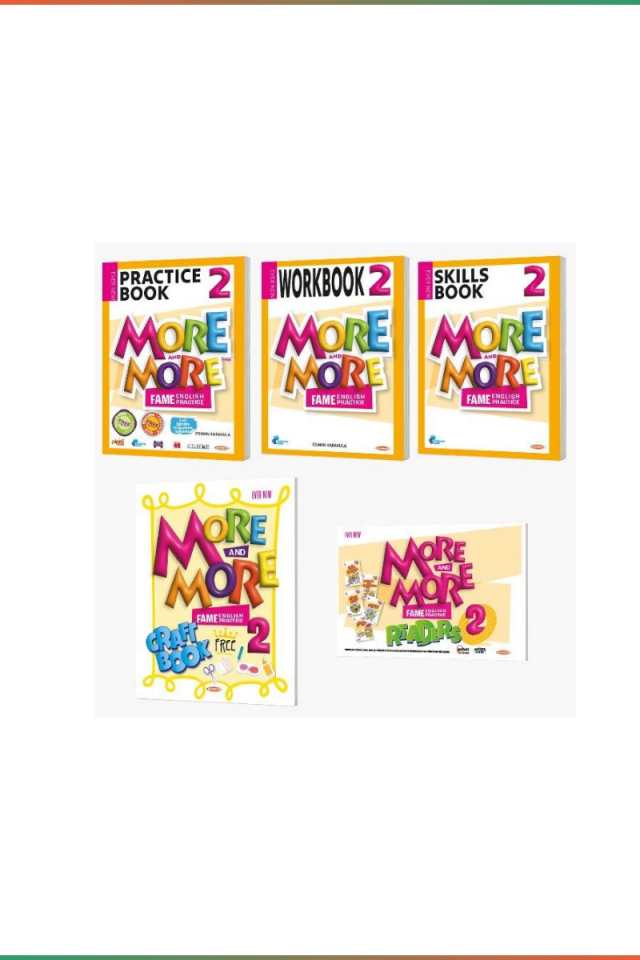 More and More 2. Sınıf Practice Book Seti (5 Kitap Bir Arada)