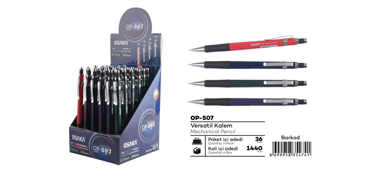 Osaka Op-507 0.7 Versatil Kalem