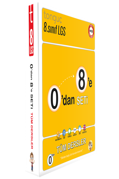 Tonguç Akademi 8. Sınıf LGS 0'dan 8'e Tüm Dersler Seti