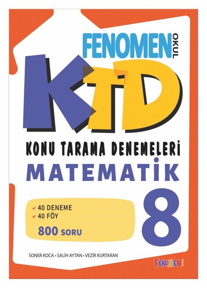 FENOMEN 8 KTD MATEMATIK (40 DENEME)