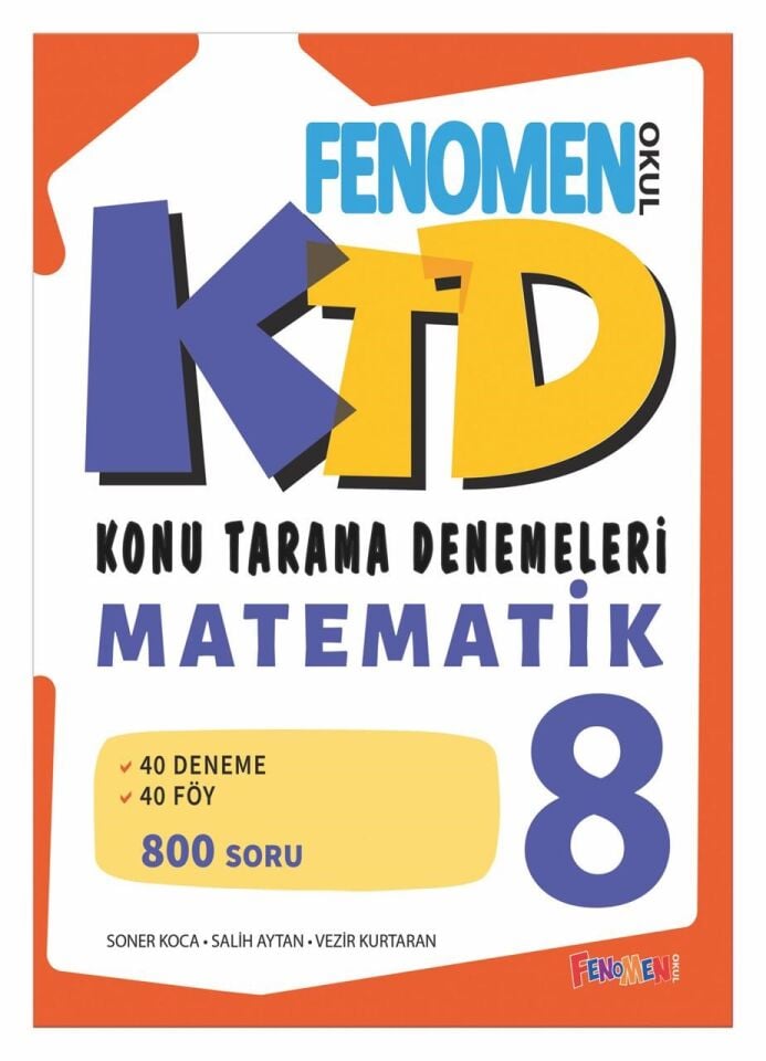 Fenomen Okul 8. Sınıf Matematik Konu Tarama Denemeleri (KTD)