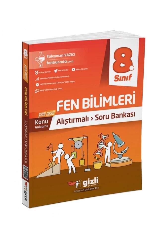 Gizli Yayınları 8. Sınıf Fen Bilimleri Yeni Nesil Alıştırmalı Soru Bankası