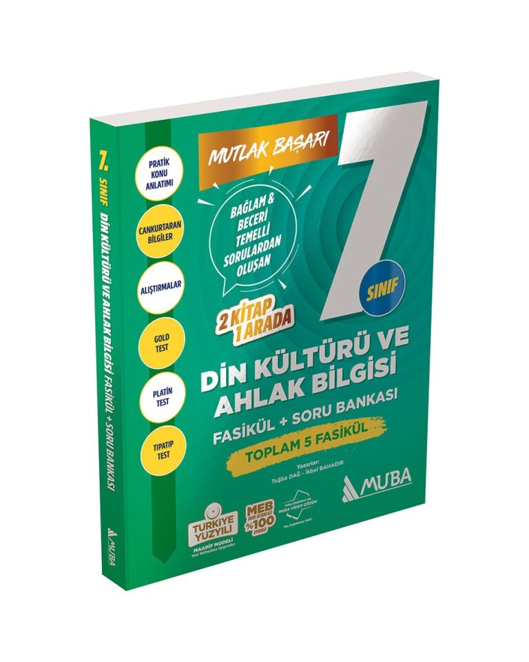 Muba Yayınları 7. Sınıf Mutlak Başarı Din Kültürü ve Ahlak Bilgisi Fasikül Soru Bankası