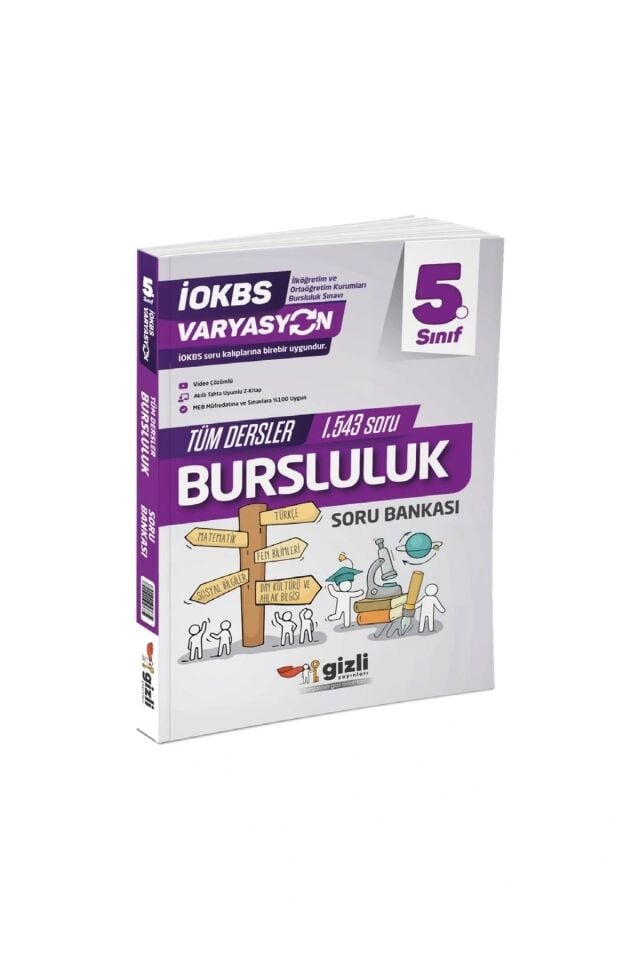 Gizli Yayınları 5. Sınıf İOKBS Bursluluk Tüm Dersler Soru Bankası