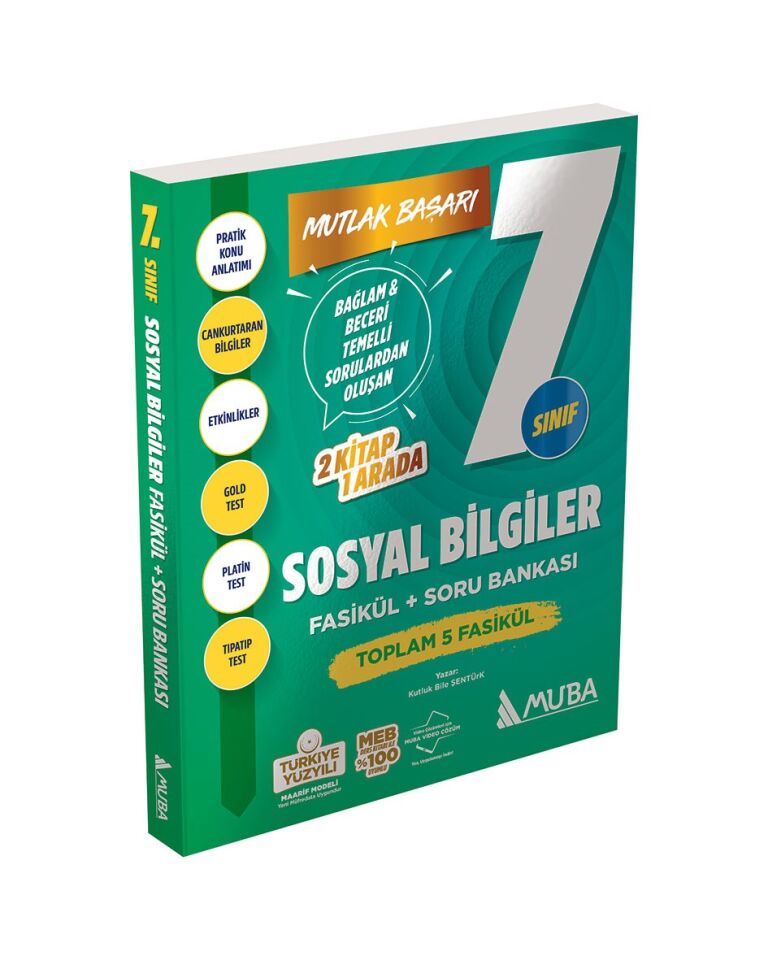 Muba Yayınları 7. Sınıf Mutlak Başarı Sosyal Bilgiler Fasikül Soru Bankası