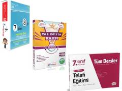 Tonguç Akademi 7'den 8'e 3'lü Hazırlık Seti (Tonguç-Köşebilgi-Telafi)