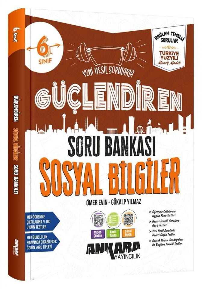 Ankara Yayıncılık 6. Sınıf Güçlendiren Sosyal Bilgiler Soru Bankası