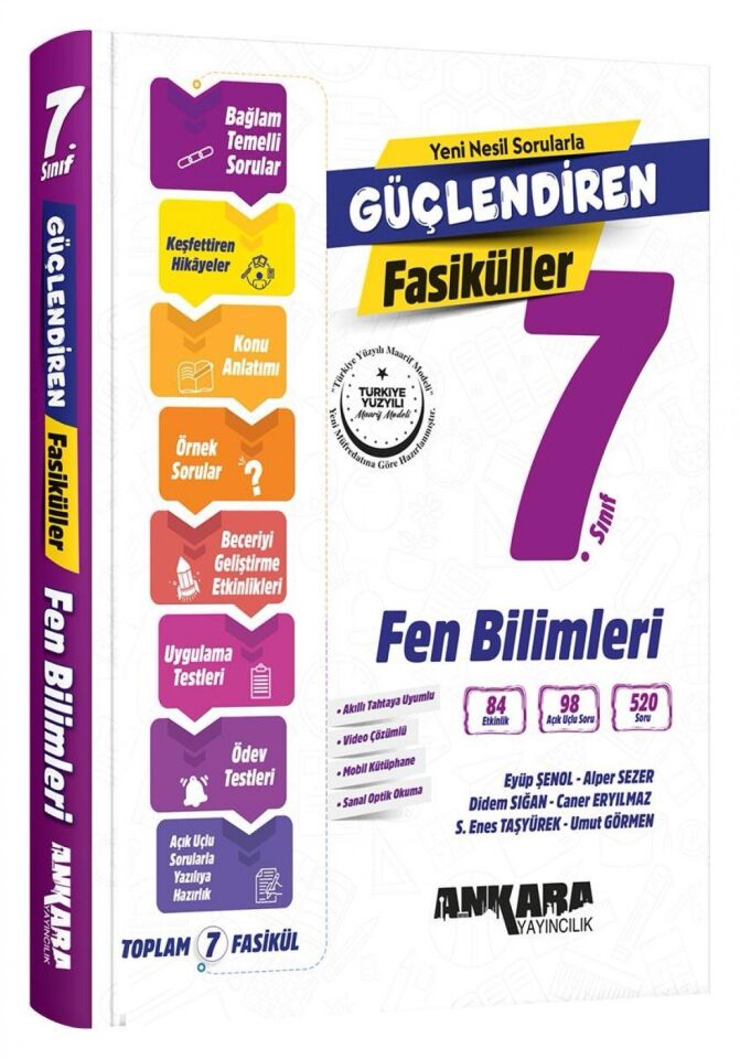 Ankara Yayıncılık 7. Sınıf Güçlendiren Fen Bilimleri Fasiküller