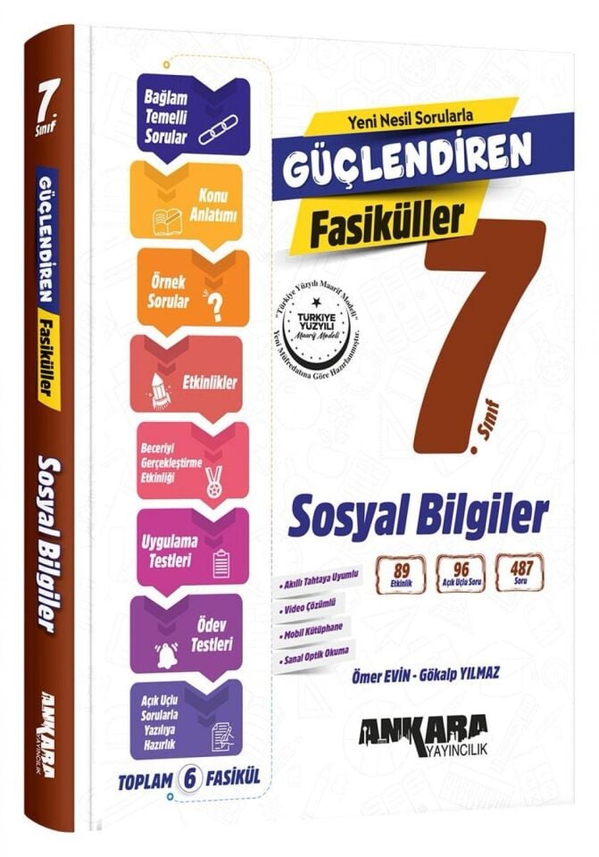 Ankara Yayıncılık 7. Sınıf Güçlendiren Sosyal Bilgiler Fasiküller